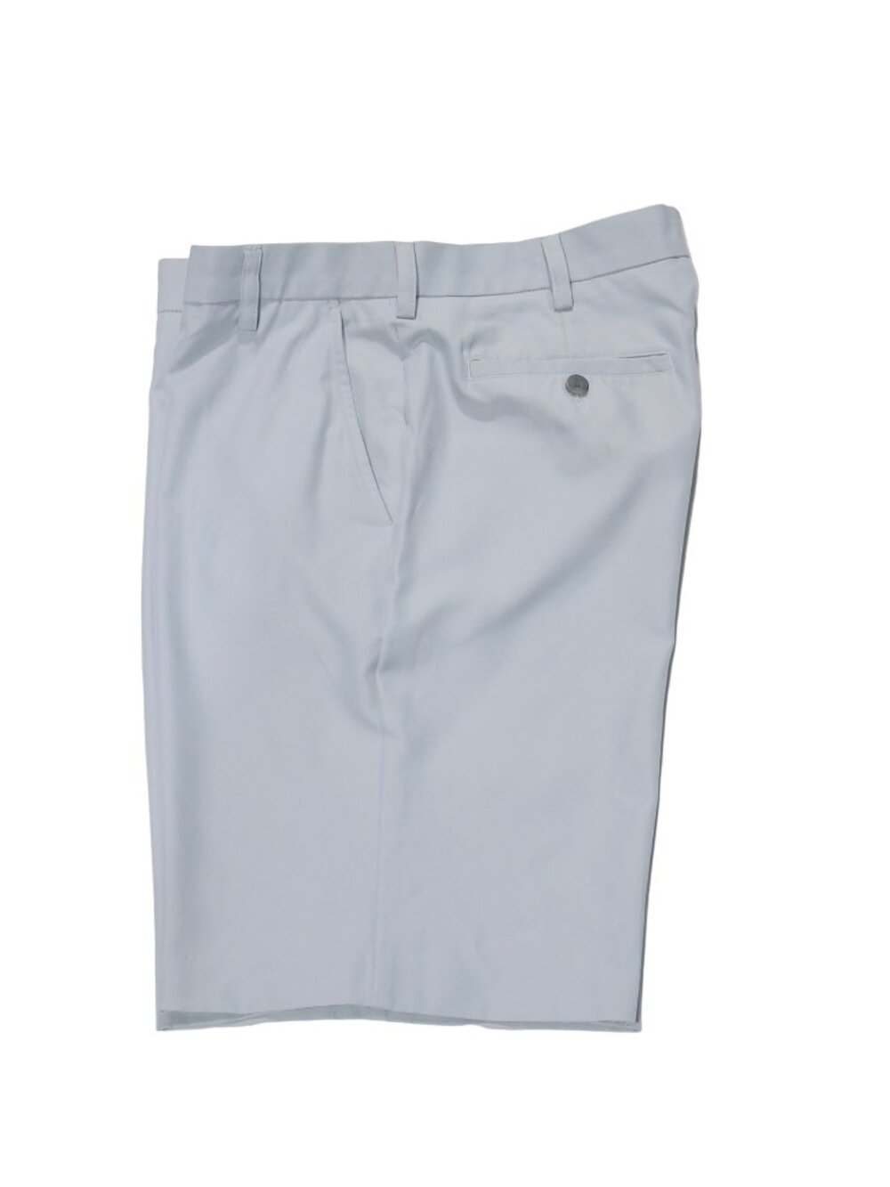 Izod Mens Light Gray Flat Front Golf Shorts 34 100% Polyester Made In Kenya